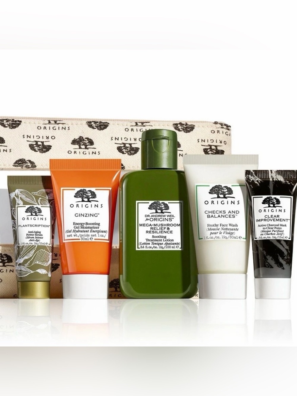 ORIGINS Best Seller Best Skin Set Dr Andrew Weil, Plantscriptions, Ginzing- NEW